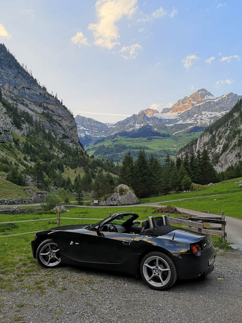 BMW Z4 (E85) at Unterschächen, ch