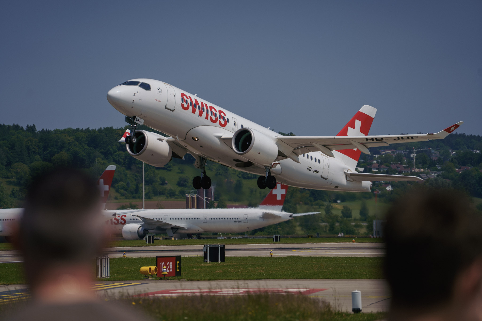 HB-JBF — SWISS Airbus A220, 2023